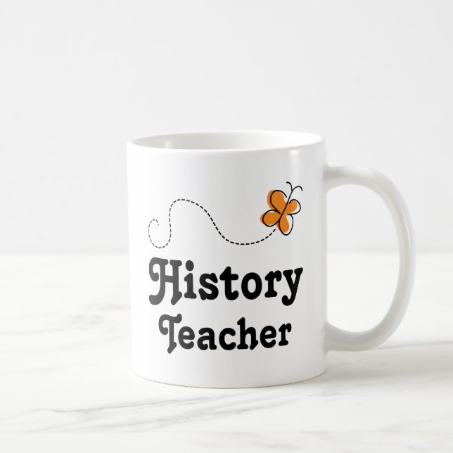 History Teacher Gift Idea Butterfly Coffee Mug (Right)