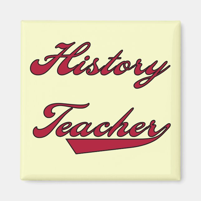 History Teacher Red Tshirts and Gifts Magnet (Front)