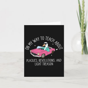 History Teacher Silly Goose Back To School Social Card