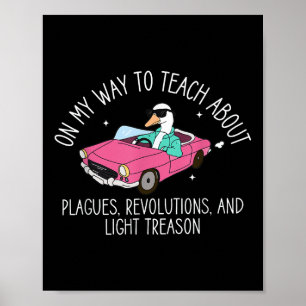 History Teacher Silly Goose Back To School Social Poster