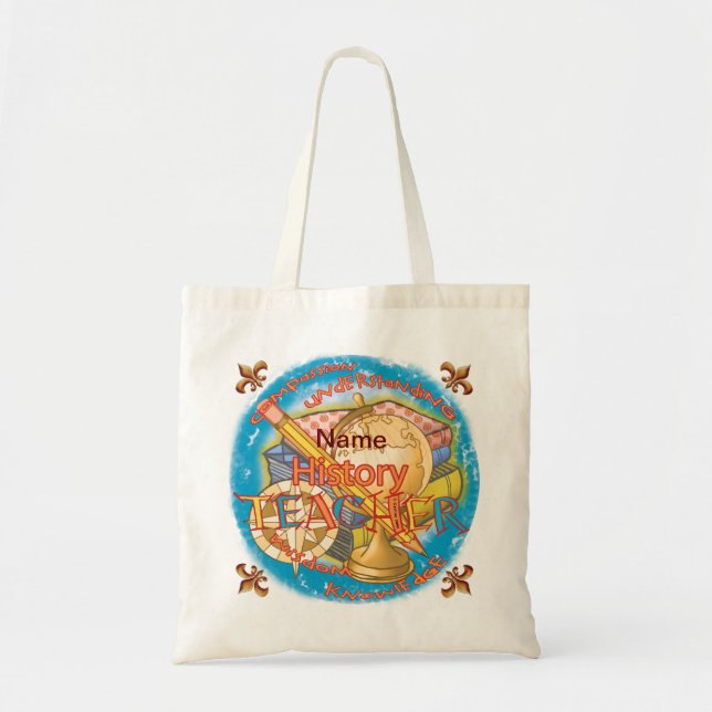 History Teacher Tote Bag (Front)