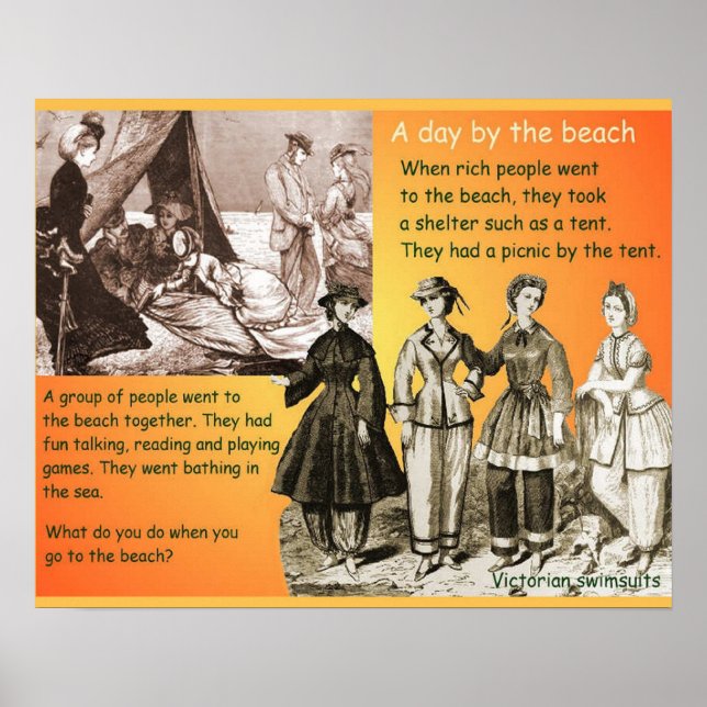 History, Victorians, 19th century, beach Poster (Front)