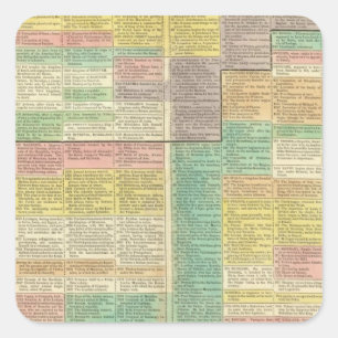 History World to 1789 Square Sticker