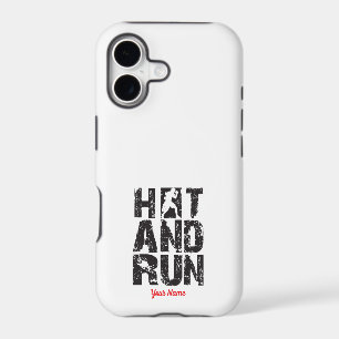 Hit And Run Boxer Silhouette Combat Sports Typogra