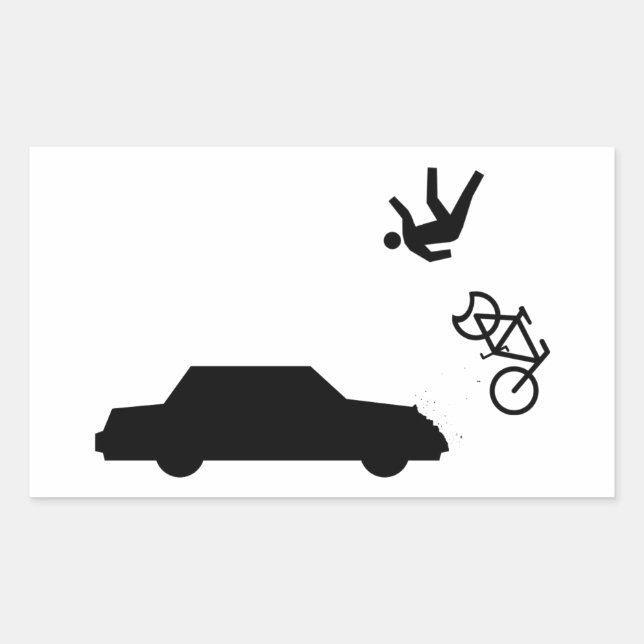Hit and Run Rectangular Sticker (Front)
