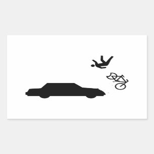 Hit and Run Rectangular Sticker