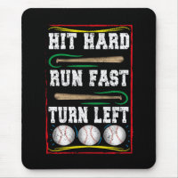 Hit Hard Run Fast Turn Left, Baseball Lover