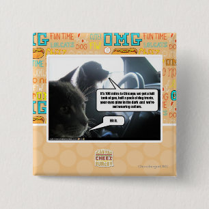 Hit It. 15 Cm Square Badge