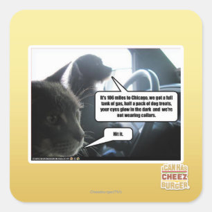 Hit It. Square Sticker