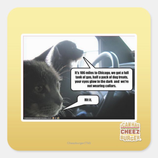 Hit It. Square Sticker (Front)