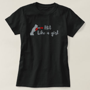 Hit Like A Girl Glitter T-Shirt