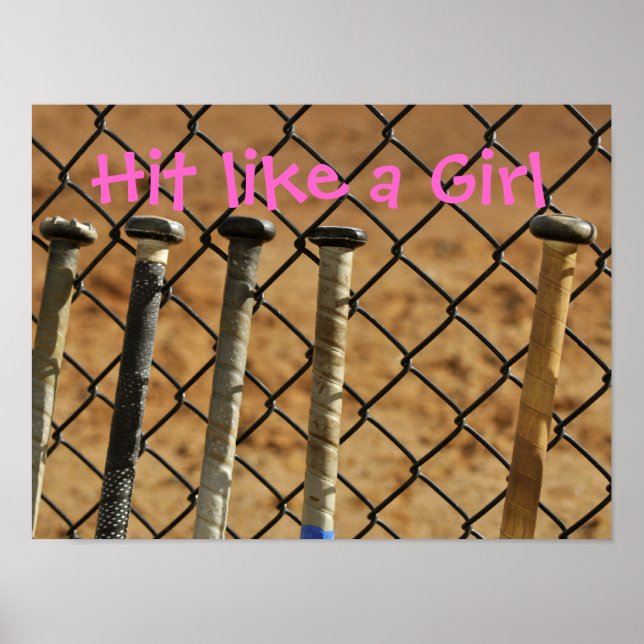 Hit like a Girl Poster (Front)