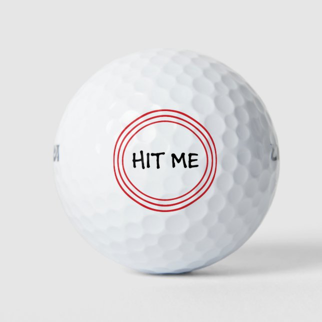 Hit Me Golf Balls (Front)