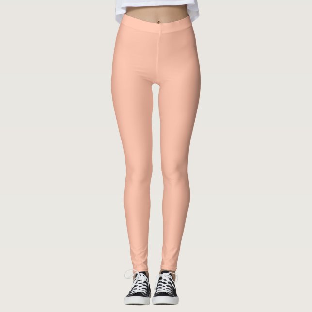 Hit Pink Ballet Gym Dance Leggings (Front)