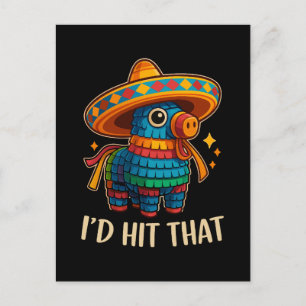 Hit That Pinata Cinco De Mayo Holiday Postcard