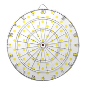 HIT THE DOT Yellow Polka Dot Dart Board