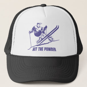 Hit The Powder - Snow Skiing / Skier Trucker Hat