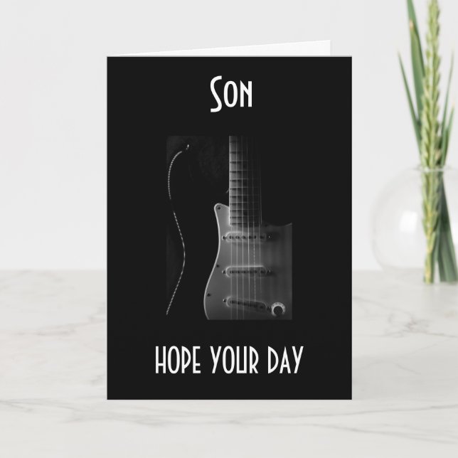 HIT THE RIGHT NOTES ON YOUR BIRTHDAY ***SON*** (Front)