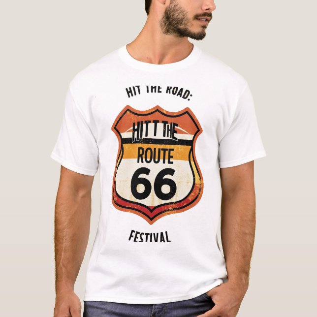 HIT THE ROAD 66 TEXAS T-Shirt (Front)