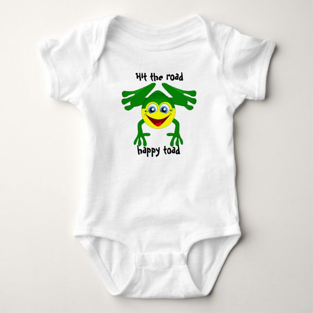 "Hit the road, happy toad" Child's T Shirt (Front)