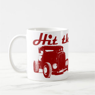 Hit the Road - Hot Rods flat bordeaux Coffee Mug