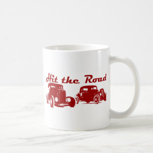 Hit the Road - Hot Rods flat bordeaux Coffee Mug