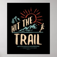 Hit the Trail Runner - Retro Style Vintage Running