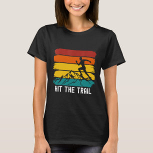 Hit the Trail, Runner Retro Style Vintage Running T-Shirt