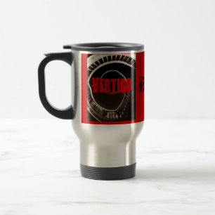 Hitchcock-esque Vertigo Dark Circular Stairwell Travel Mug