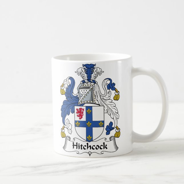 Hitchcock Family Crest Coffee Mug (Right)