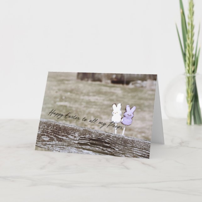 HITCHED PEEPS Greeting Card (Front)