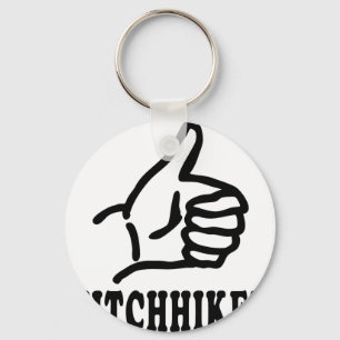 hitchhiker icon key ring
