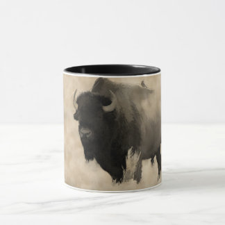 "Hitching a Ride" - Bison-lover's Design Mug