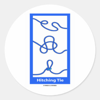 Hitching Tie (Knotology) Classic Round Sticker