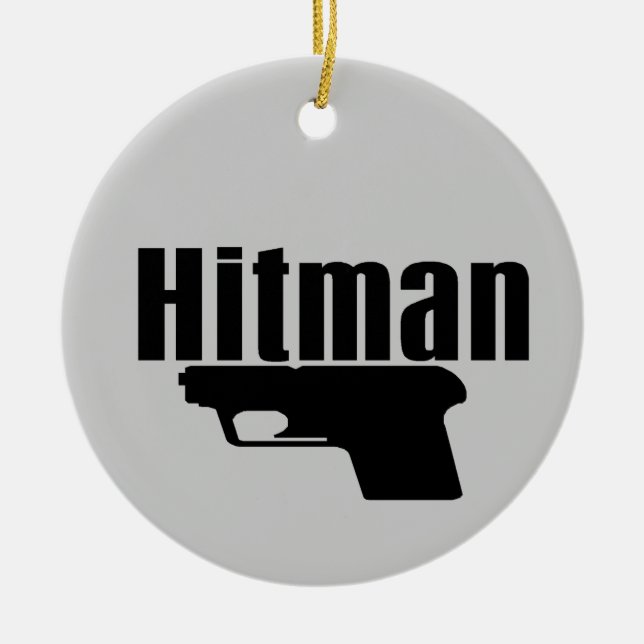 hitman ceramic tree decoration (Front)
