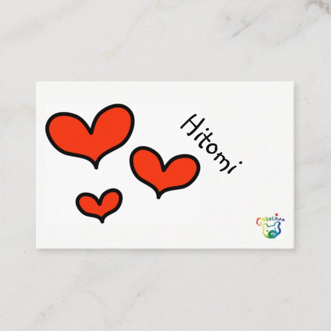 hitomi business card (Front)