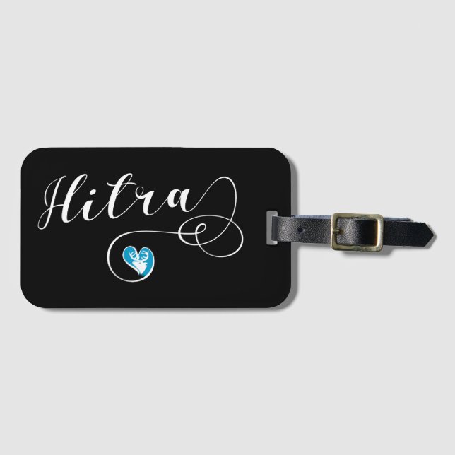 Hitra Flag Heart, Norway Luggage Tag (Front Horizontal)