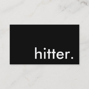 hitter. business card