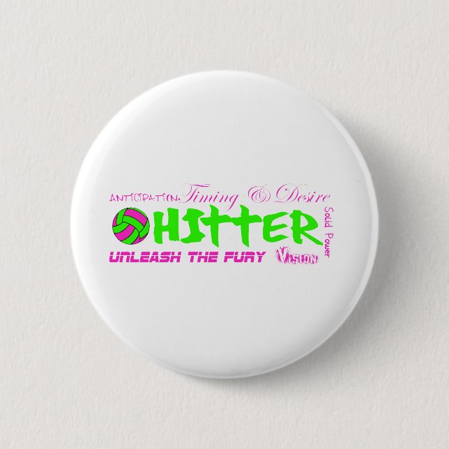 Hitter Traits 6 Cm Round Badge (Front)