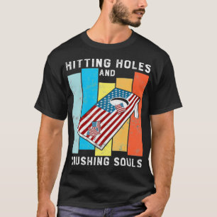 Hitting Holes and Crushing Souls Funny holiday T-Shirt