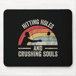 Hitting Holes And Crushing Souls Retro Mouse Mat