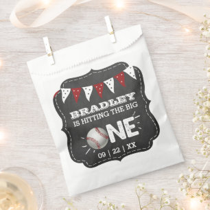Hitting The Big One   Baseball 1st Birthday Favour Bags