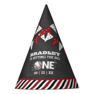 Hitting The Big One   Baseball 1st Birthday Party Hat