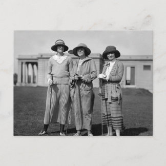 Hitting the Links in Style: 1923 Postcard