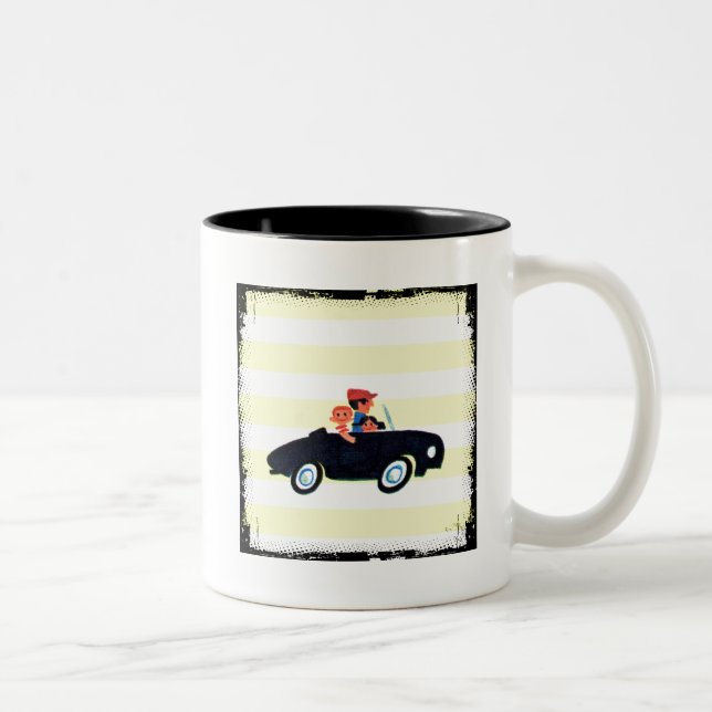 Hitting the Open Road 3 Two-Tone Coffee Mug (Right)