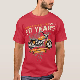 Hitting The Road for 60 Years Biker 60th Wedding A T-Shirt