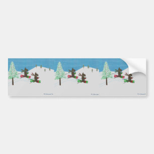 Hitting the Slopes Bumper Sticker