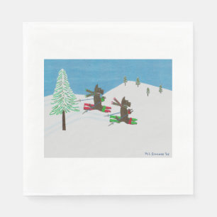 HITTING THE SLOPES NAPKIN