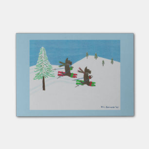 HITTING THE SLOPES POST-IT NOTES