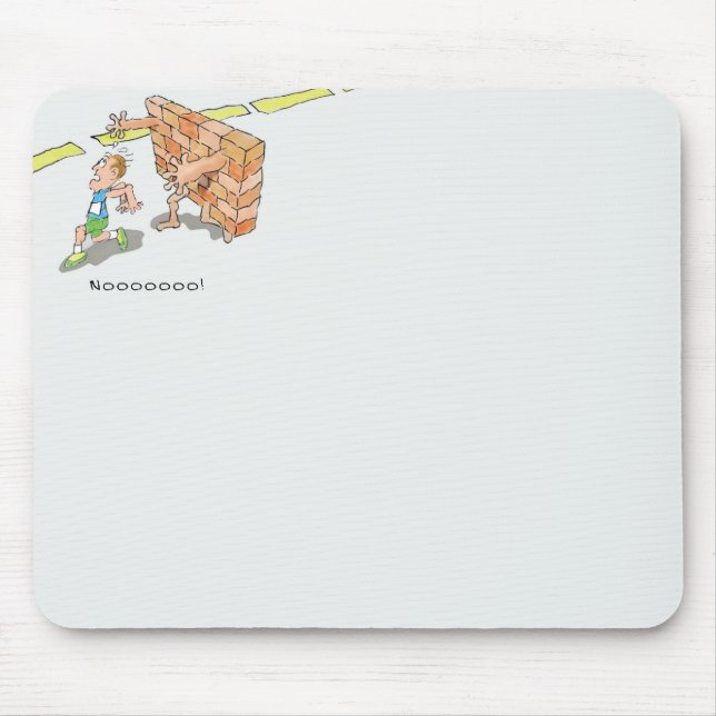 Hitting the Wall Mouse Pad (Front)
